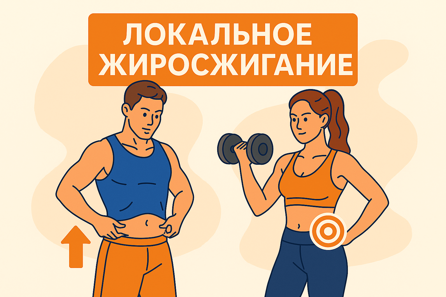 🔥 Локальное жиросжигание: беспощадная правда о невозможности убрать жир только с проблемных зон