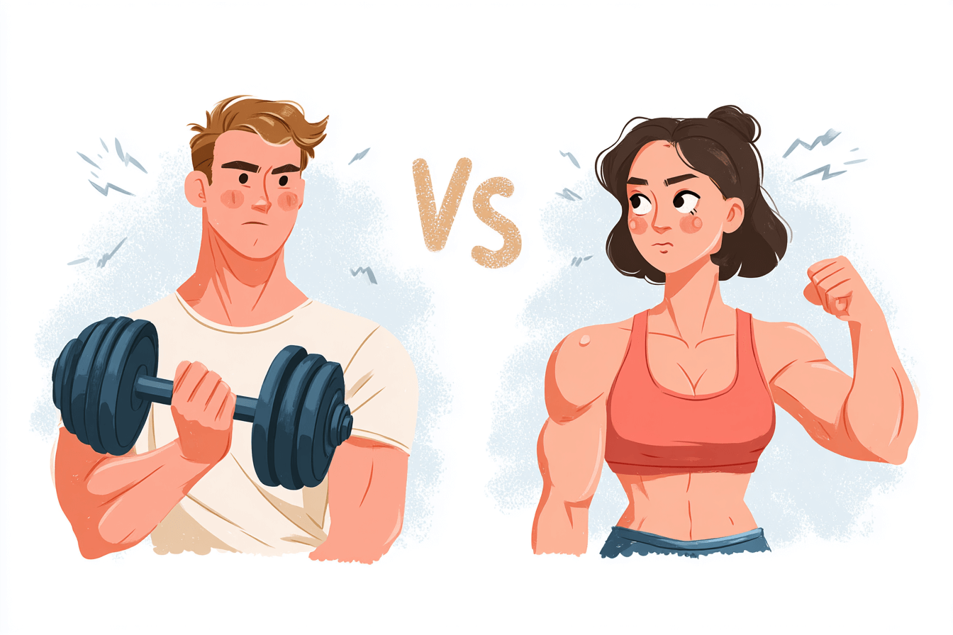 Мужчины vs Женщины: научный взгляд на различия в наборе мышечной массы и силы
